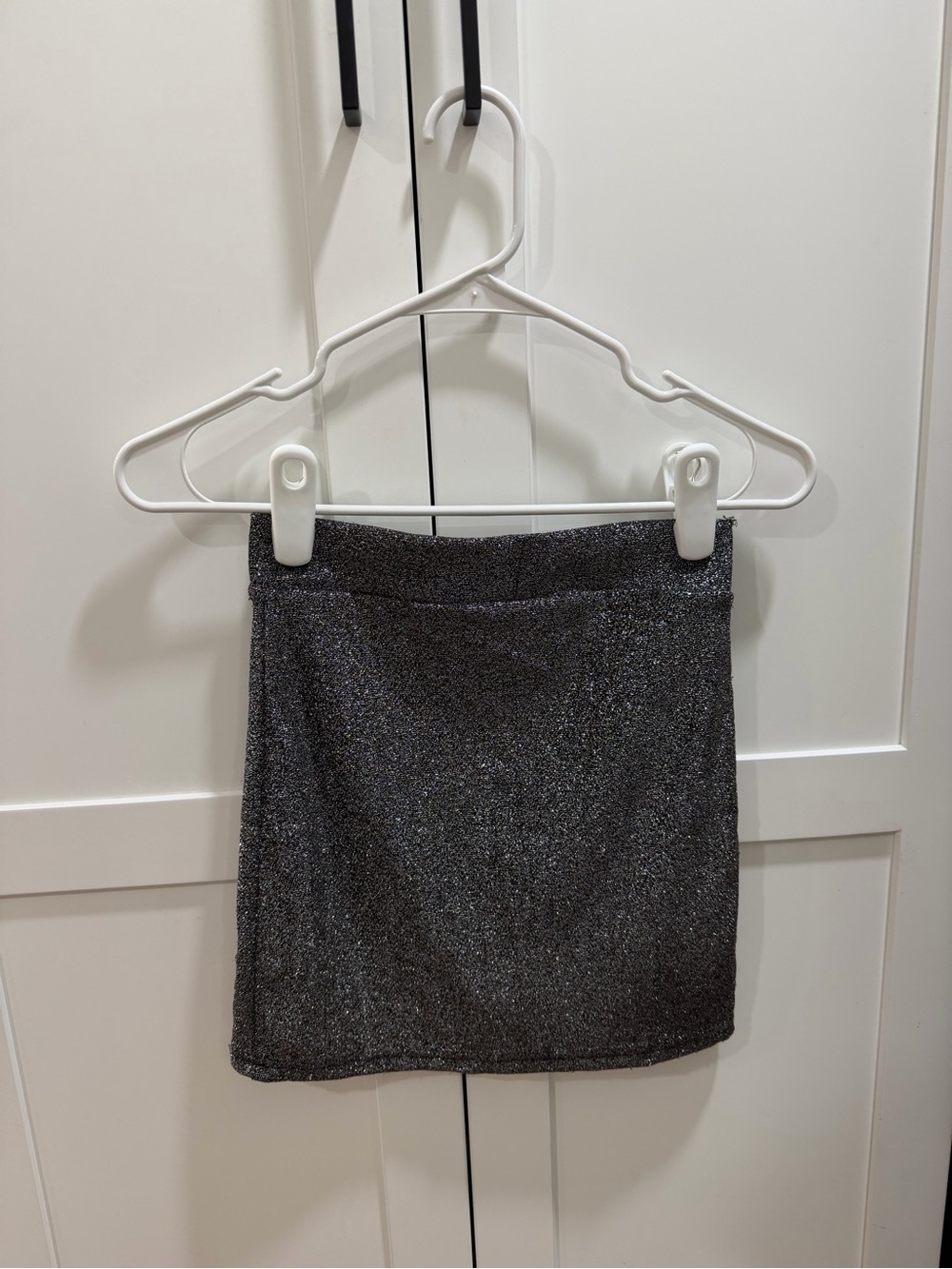 Forever 21 Black Metallic Sparkle Mini Skirt